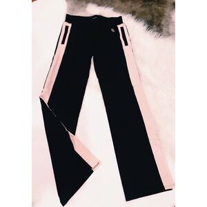 TRUE RELIGION SWEATPANTS STREETWEAR FLARE PANTS ATHLEISURE WEAR PINK & BLACK
